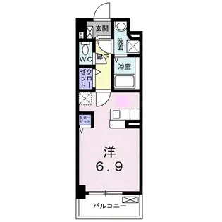 ハッピーメゾン VI【1階】の間取り