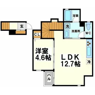 Russet Square【1階】の間取り