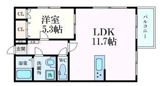 ヘーベルメゾン翠【2階】の間取り
