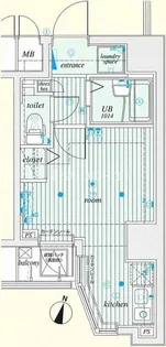 ミリオンプラザ目黒駅前【7階】の間取り