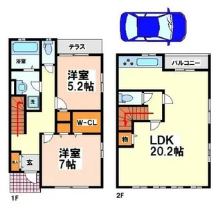 神奈川県川崎市麻生区はるひ野2【一戸建】の間取り