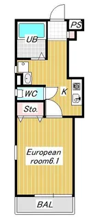 サンライズ船橋塚田【1階】の間取り