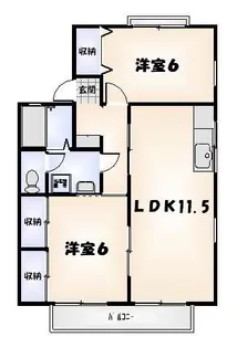 セジュール文化の森【1階】の間取り