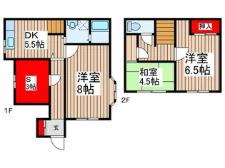 埼玉県狭山市大字上奥富【一戸建】の間取り