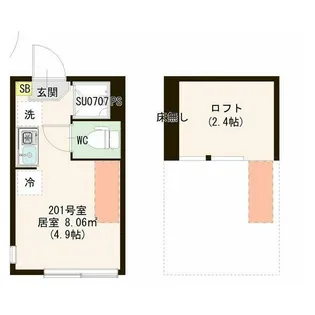 シースカイ平井(シースカイヒライ)【2階】の間取り