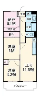 ライオンズマンション三郷第3【3階】の間取り