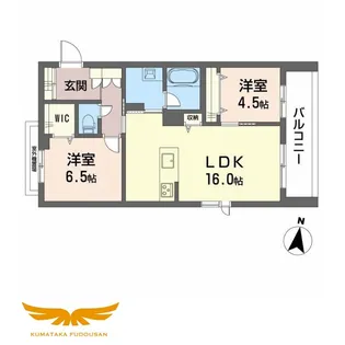 シャーメゾン壺川【2階】の間取り