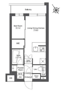 東京都品川区西五反田5【マンション】の間取り