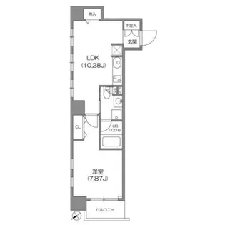 東京都中央区新川1【マンション】の間取り