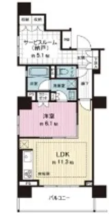 ローレルアイ千代田淡路町【6階】の間取り