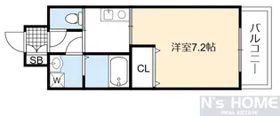 ラクラス高殿【9階】の間取り
