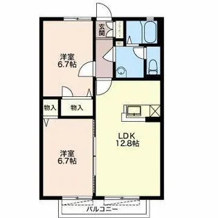 COMFORT【2階】の間取り