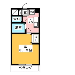 エスポアール富貴ノ台【3階】の間取り