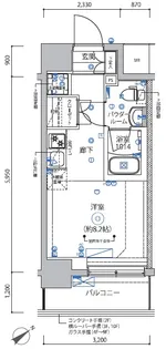 RELUXIA横濱反町【4階】の間取り