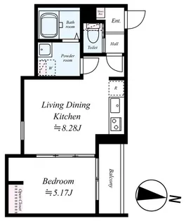 GRADUS伊勢原【3階】の間取り