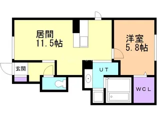 グランディールIII【1階】の間取り