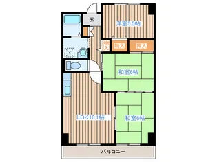 ロイヤルパークみずほ台【2階】の間取り