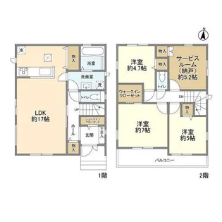 千葉県松戸市幸田4【一戸建】の間取り