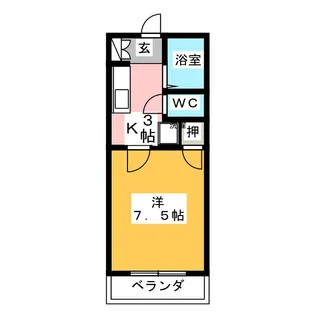リバーサイドジュネスA棟【2階】の間取り