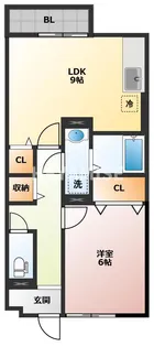 モナリエ池田新町【2階】の間取り