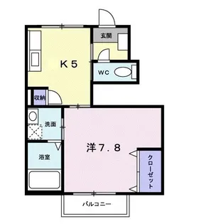 ソレイユツクダ【1階】の間取り