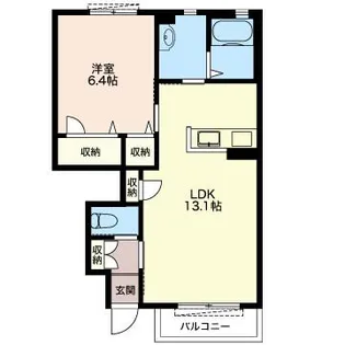 カーサ・ヴェルデ【1階】の間取り