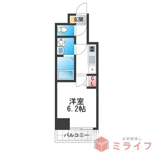 S-RESIDENCE小阪azure【10階】の間取り