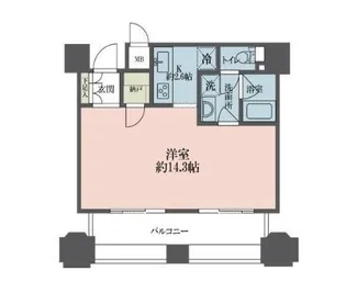 ルネ新宿御苑タワー【4階】の間取り