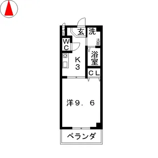 元八事壱風館【1階】の間取り