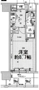 エスリード阿波座シティーウエストII【7階】の間取り