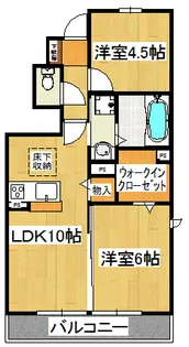 バロンドール【1階】の間取り