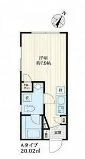 Oakrest恵比寿【2階】の間取り