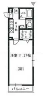 中央ヒルズ【3階】の間取り