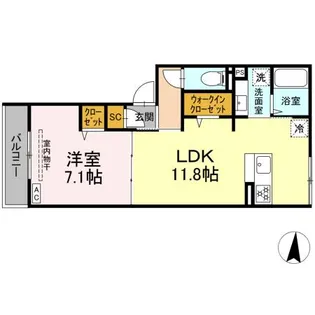 D Paina 新羽町II【2階】の間取り