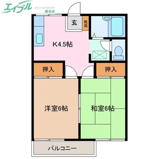 モンシャトーC棟【1階】の間取り