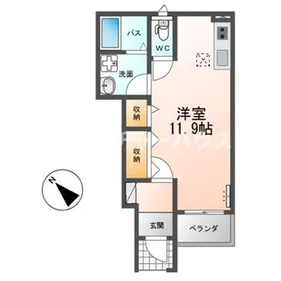 アメニティーハウス【1階】の間取り
