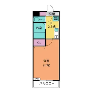 A・City東新町【2階】の間取り