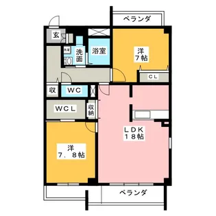 グラン パノーブI【6階】の間取り
