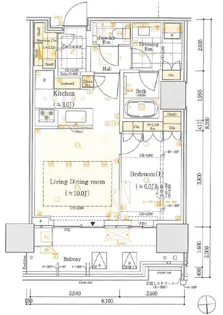 HARUMI FLAG SUNVILLAGE T棟【20階】の間取り