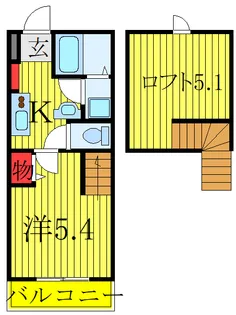 FONTANA NORTH【1階】の間取り