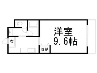 オフージュ・西小路【1階】の間取り