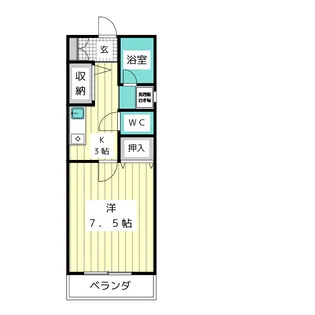 グレース極楽【1階】の間取り
