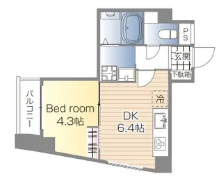 コスモグランデII【5階】の間取り