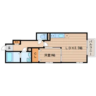 サムズアップ旭ケ丘【1階】の間取り