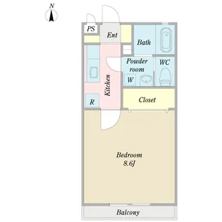サンパティーク【2階】の間取り