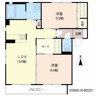 Green terrace レーブ **【2階】の間取り