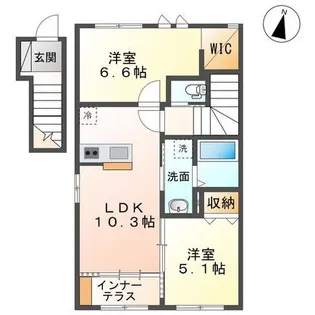 グッドフレンドヴィレッジ【2階】の間取り