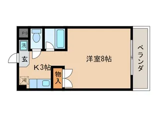 カルテットKOBORIA棟【1階】の間取り