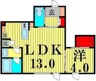 アリュイッテ青井【2階】の間取り
