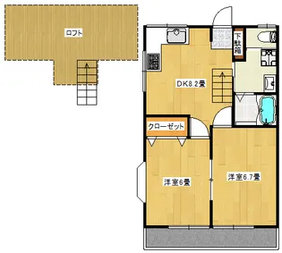 ドエル・フジII【2階】の間取り